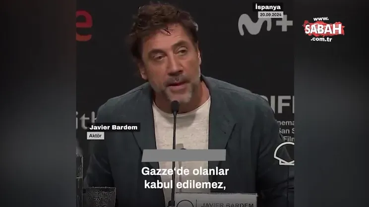 Oscar ödüllü İspanyol aktör Javier Bardem: Gazze’de insanlık dışı suçlar işleniyor!