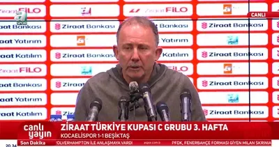 Sergen Yalçın Kocaelispor maçı sonrası basın toplantısında konuştu!