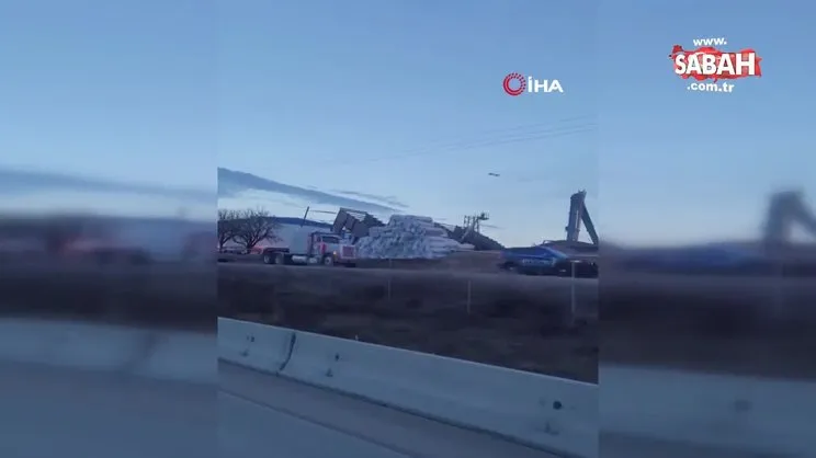 ABD’de havalimanı arazisinde inşaat halindeki hangar çöktü: 3 ölü | Video