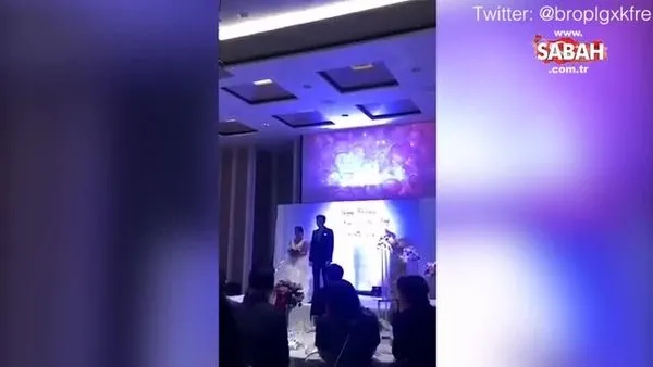 Düğünde geline büyük şok! Kız kardeşinin eşiyle aldatılan damat, o anları tüm salona izletti | Video