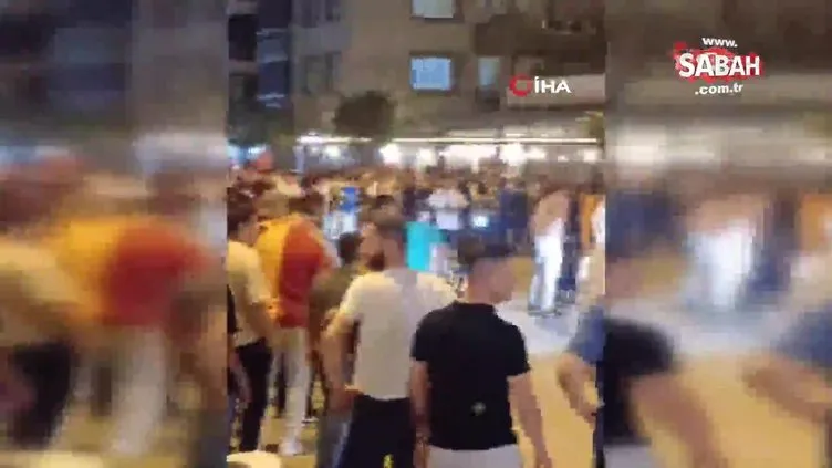 İzmir’de Galatasaray ve Fenerbahçeli taraftarlar birbirine girdi | Video