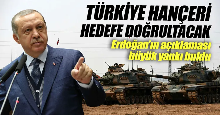 Türkiye hançeri hedefe doğrultacak
