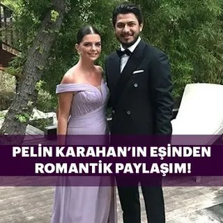 Bedri Güntay'dan oyuncu eşi Pelin Karahan'a romantik yıl dönümü mesajı...