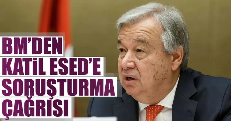 BM’den Katil Esed’e soruşturma çağrısı