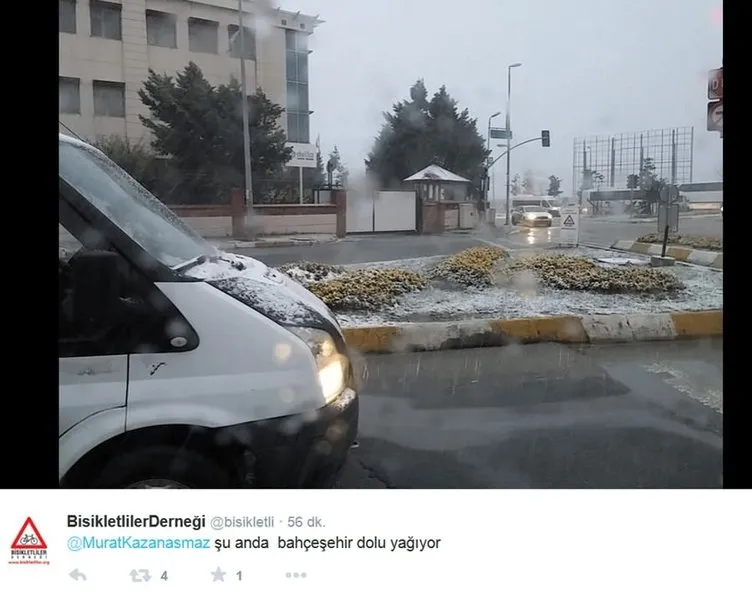 İstanbul’da hem kar hem güneş