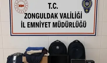 Zonguldak’ta park halindeki araçların camını kırarak hırsızlık yapan şüpheli tutuklandı #zonguldak