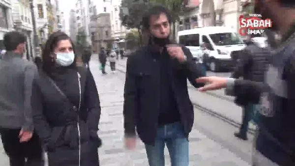 İstiklal Caddesi'nde koronavirüs ve sigara denetimi | Video