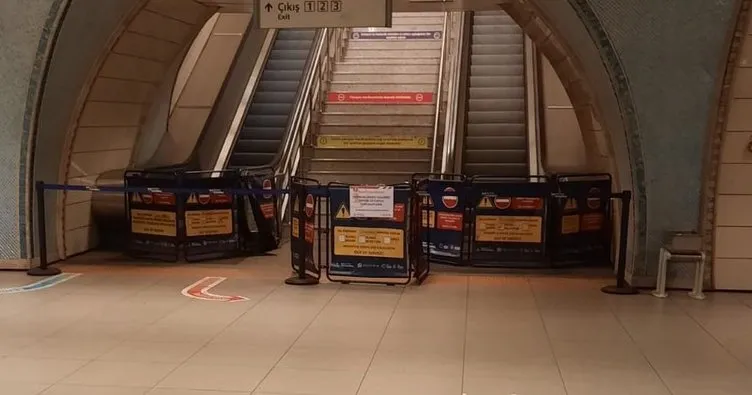 İBB’den akıllara durgunluk veren uygulama! Metroda yürüyen merdivenler kapatıldı