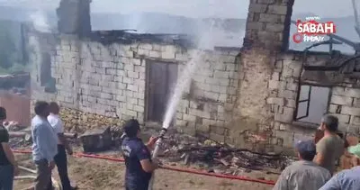 Manisa Gördes’te ev yangını: 1 yaralı | Video