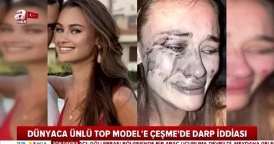İzmir Çeşme’de plajda dünyaca ünlü Top Model Daria Kyryliuk’a feci dayak | Video