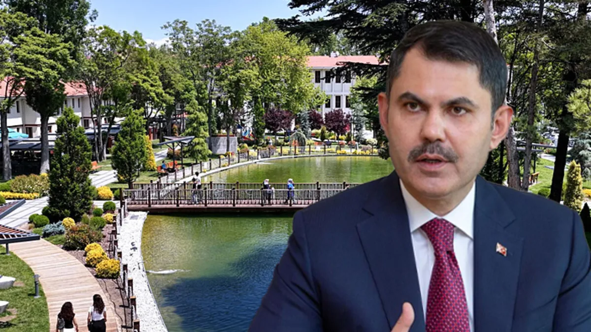Bakan Murat Kurum tarafından paylaşılan yenilenmiş Saraçoğlu Mahallesi'nden bir görünüm.