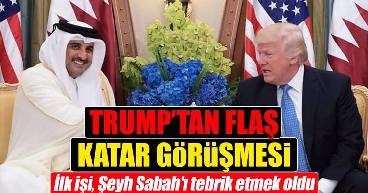 Trump, Kuveyt Emiri Şeyh Sabah ile görüştü