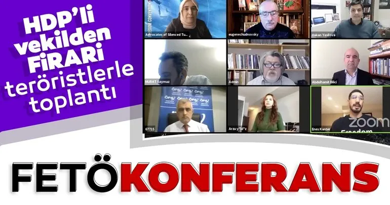 HDP’li Gergerlioğlu’nun firari FETÖ’cülerle yaptığı telekonferansın görüntüsü ortaya çıktı