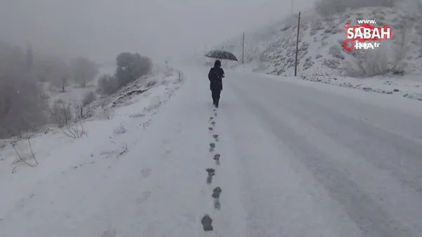 Tunceli’de kar yağışı hayatı olumsuz etkiliyor | Video