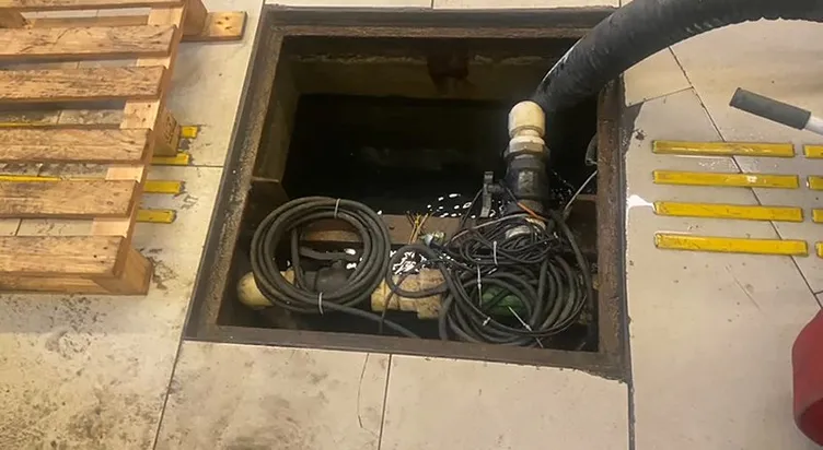 Küçükçekmece’de metrobüs durağı alt geçidini su bastı: Vatandaşlar paletlerin üzerinde resmen parkur yaptı!