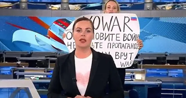 Rus kanalında ‘savaşa hayır’ protestosuna BM’den çağrı geldi