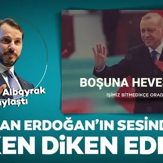 Bakan Albayrak'tan Başkan Erdoğan'ın seslendirdiği şiir ile Barış Pınarı Harekatı'na destek