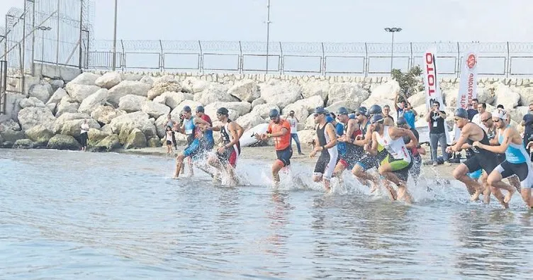 Yenişehir Triatlonu’nda derece için yarıştılar