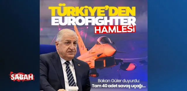Le ministre Güler annonce l’achat de 40 avions de combat Eurofighter