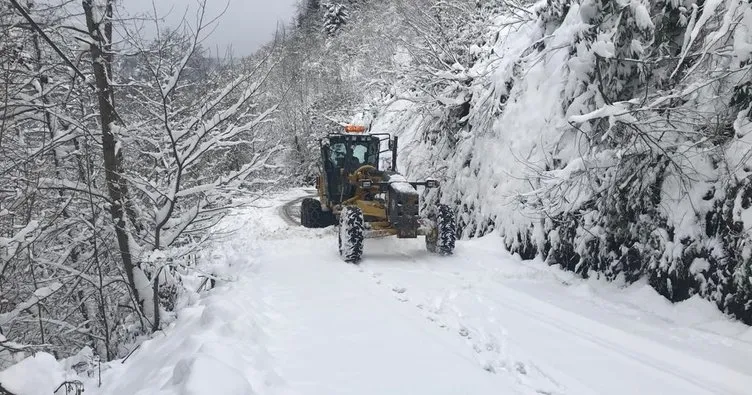 Giresun’da kar nedeniyle 201 köy yolunda ulaşım sağlanamıyor