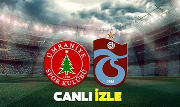 Ümraniyespor Trabzonspor maçı canlı izle! Süper Lig Ümraniye - Trabzon maçı canlı yayın kanalı izle