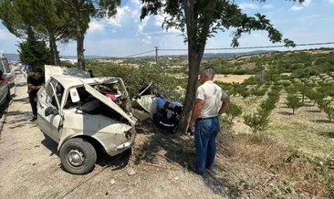 Manisa'da korkunç kaza! 1 ölü 4 yaralı #manisa