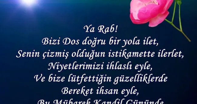 Regaip Kandili Mesajlari 2018 Sosyal Medyaya Ozel Resimli Kandil Mesajlari