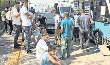 Halk otobüsü durağa daldı: 20 yaralı #diyarbakir