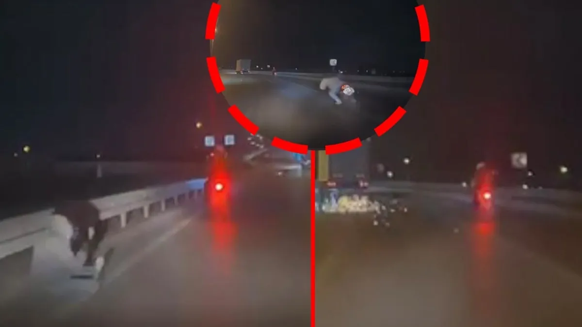 Bursa’da korkunç kaza! Motosikletlinin metrelerce savrulduğu dehşet anları kameraya böyle yansıdı Bursa’da korkunç kaza! Motosikletlinin metrelerce savrulduğu dehşet anları kameraya böyle yansıdı