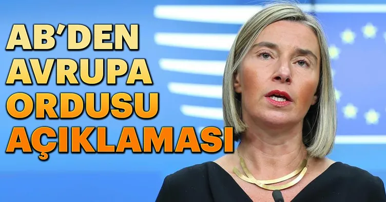 AB’den Avrupa ordusu açıklaması
