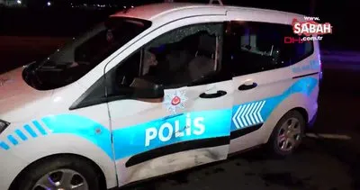 Tekirdağ drift yaptıktan sonra kaçan otomobil polis aracına çarptı | Video