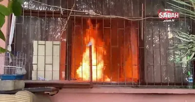 Çocuğunu vermemek için evini yaktı | Video