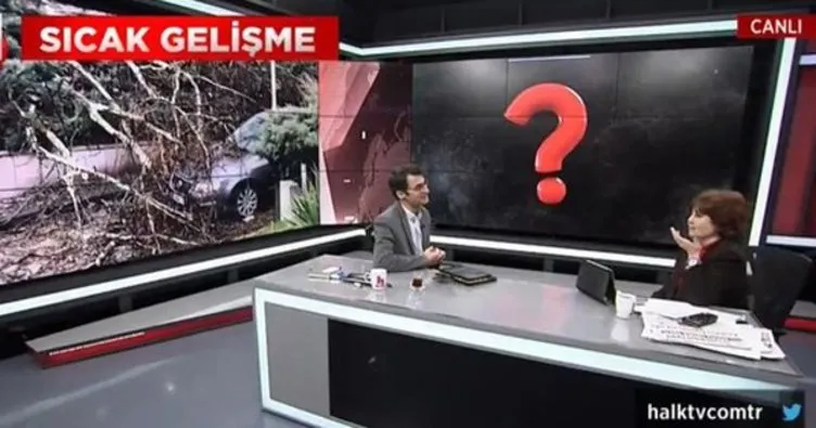 Halk TV sunucusu Ayşenur Arslan TBMM’nin bahçesine düşen yıldırımı Başkan Erdoğan’a bağladı