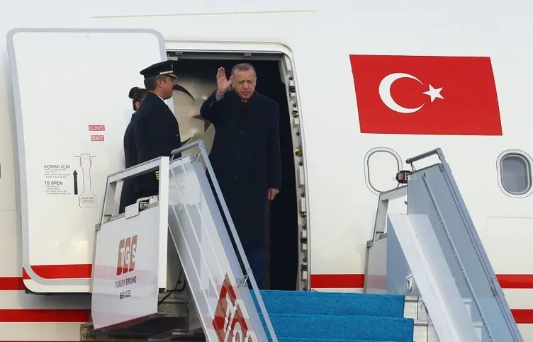Başkan Erdoğan Katar’a indi! İşte Erdoğan’a yapılan karşılamadan görüntüler