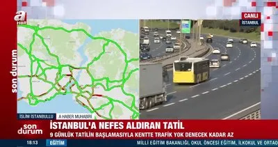 İstanbul’a nefes aldıran tatil! İstanbul’da trafik yoğunluğu azaldı!