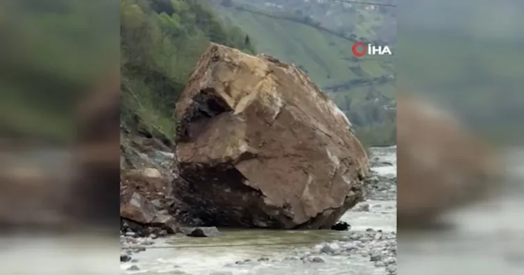 Ardeşen’de korkutan heyelan