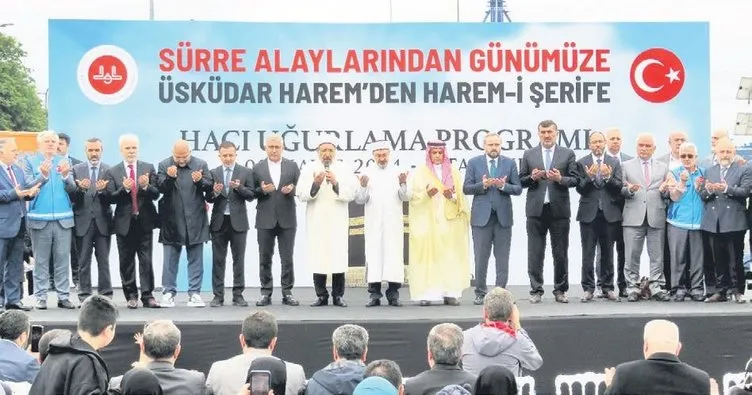 Hacı adayları dualarla uğurlandı