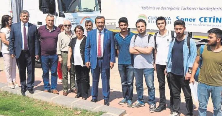 Türkmenlere yardım eli Çukurova’dan uzandı