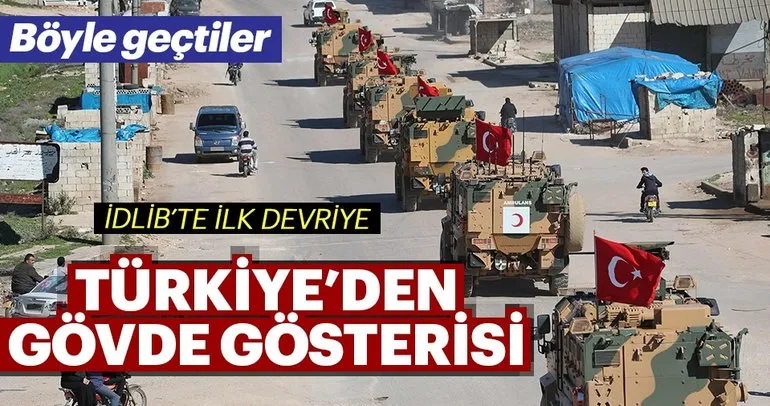 TSK İdlib'de ilk devriye faaliyetini tamamladı