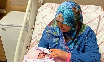 Konya’da yılın ilk bebeği Sümeyye Nur oldu