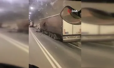 Artvin'de tünel içinde zincirleme kaza: 1 ölü, 2 yaralı #erzurum