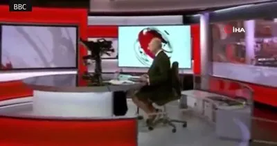 Şortla haber sunan BBC spikeri kamerada