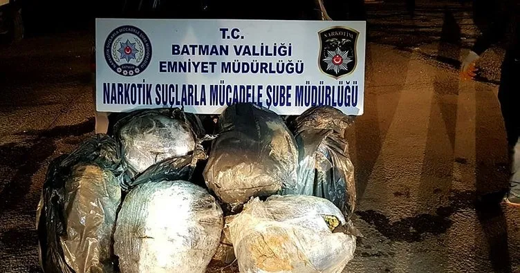 Batman’da 105 kilo esrarla yakalanan 2 kişi tutuklandı