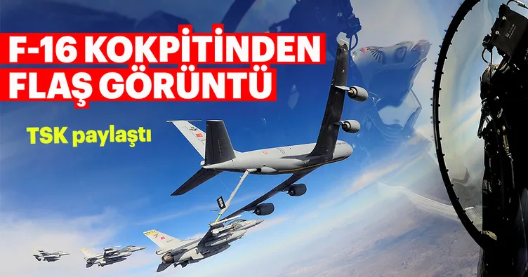 F16’lara havada yakıt ikmali