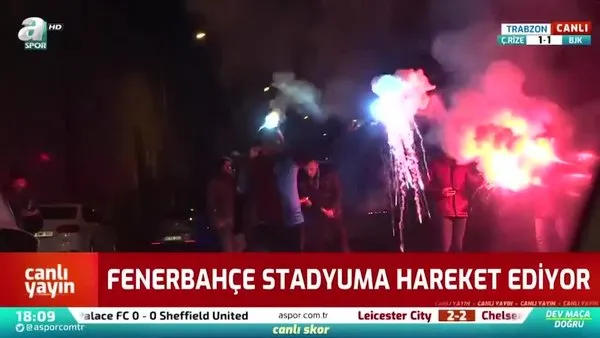 Trabzonspor ve Fenerbahçe stadyuma hareket etti