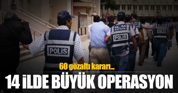 Son dakika: İstanbul merkezli FETÖ/PDY operasyonu! 60 gözaltı kararı…
