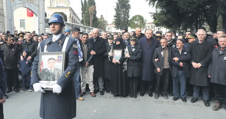 Çığ şehitlerine son görev