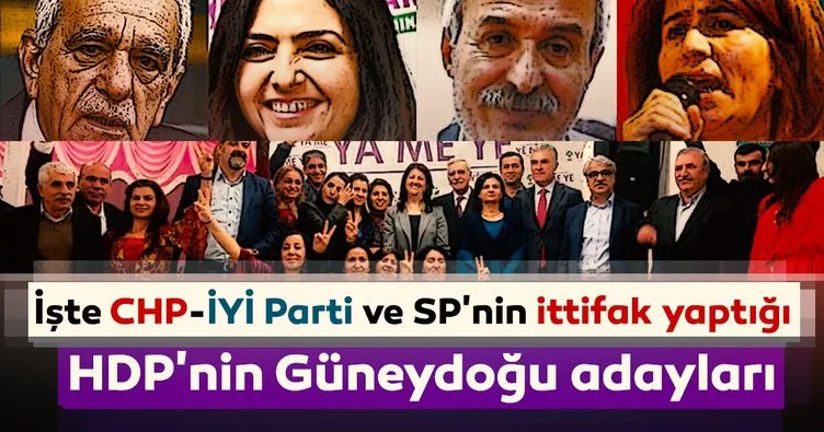 İşte CHP-İYİ Parti ve SP’nin ittifak yaptığı HDP’nin Güneydoğu adayları