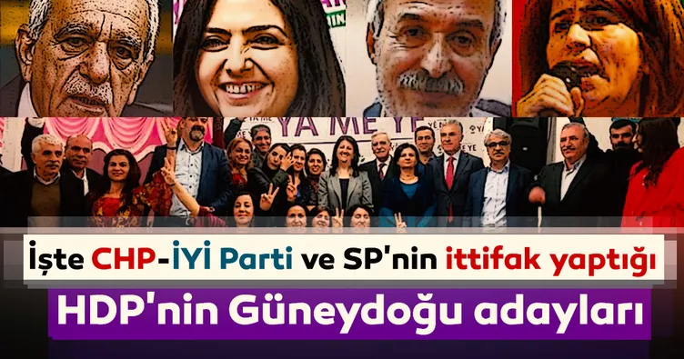 İşte CHP-İYİ Parti ve SP'nin ittifak yaptığı HDP'nin Güneydoğu adayları
