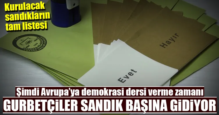 Gurbetçiler sandık başına gidiyor